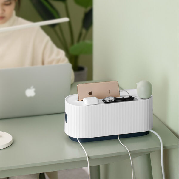 Power Strip Wire Case Cable Storage Box Anti Dust Charger Socket Organizer Network Line Storage Bin Charger Wire Management - Image 5