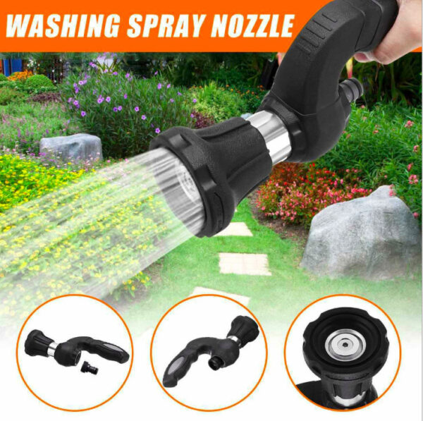 Mighty Power Hose Blaster Nozzle Lawn Garden Car Washing - Image 4