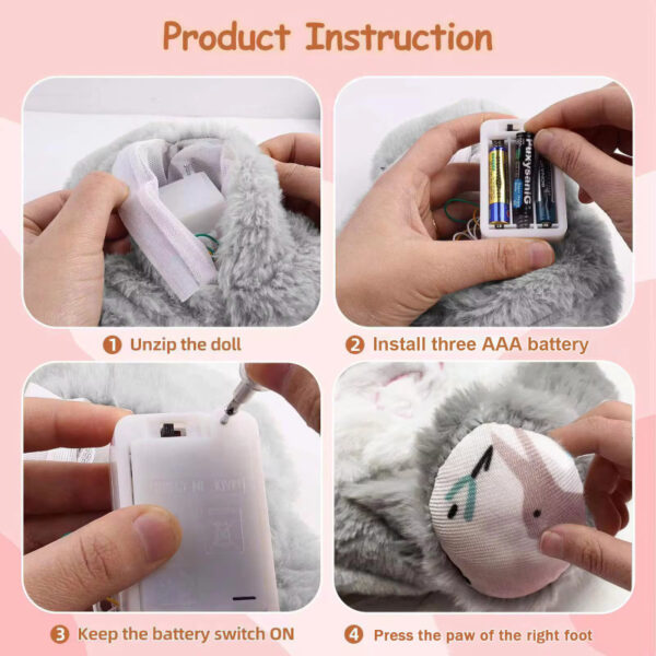 Breathing Rabbit Soothing Sensory Plush Toy With Relieve Anxiety Bunny Comforter Breathes For Newborn Conciliate Baby - Image 7