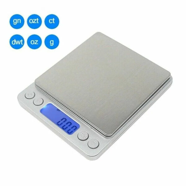 Small Digital Food Scale Ounce OZ And Gram Scale, Kitchen Scale 3000g 0.1g High Precision For Baking, Soap Making, Jewelry, Includes 2 Trays And Batteries, 9 Units, Tare Function, Easy To Store - Image 8