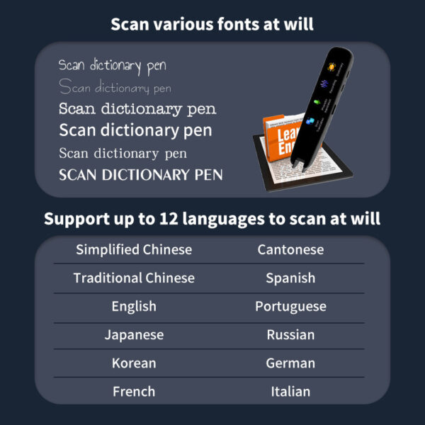 Multi-language Translation Pen WIFI Dictionary Scan - Image 4