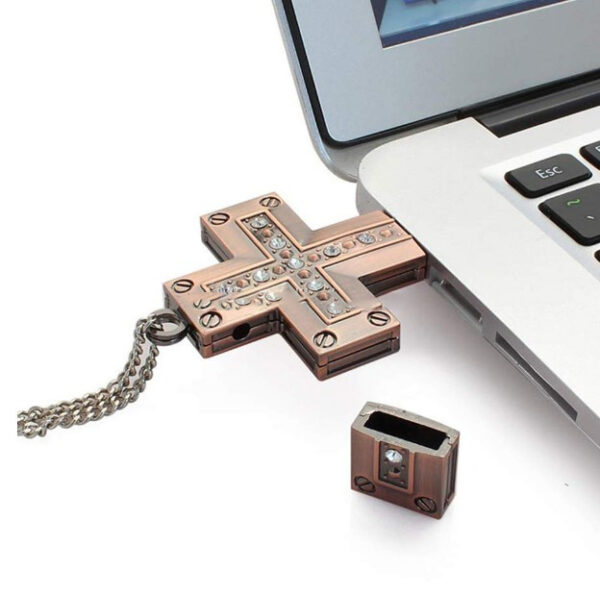 USB Flash Drive 32G Metal Cross USB Flash Drive - Image 4