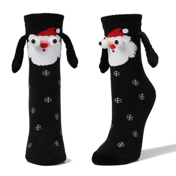 Couple Magnetic Handle Cute Hand Socks Christmas - Image 6