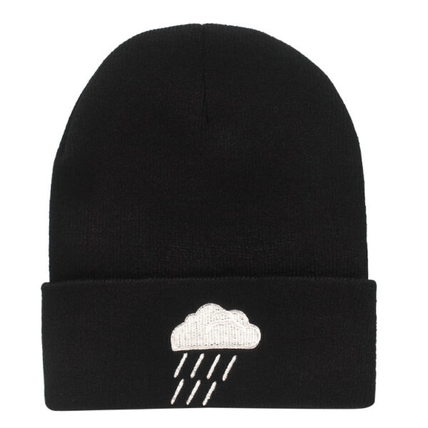 Fashion Fashionmonger Hip Hop Woolen Cap Creative Weather Embroidery Knitted Hat - Image 4